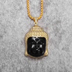 Black Buddha Head Necklace