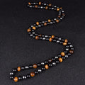 Collier "Triple Protection" en Hematite Oeil-de-Tigre et Obsidienne Chapelet