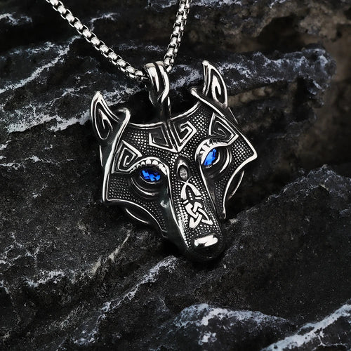 Fenrir Wolf Viking Necklace