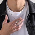 Viking Necklace Celtic Runic Pendant Men Women Nordic Silver