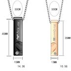 Couple Necklaces Barrette and Heart Pendant