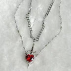 Colliers Couples Pendentif Epée et Coeur