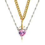 Colliers Couples Pendentif Epée et Coeur