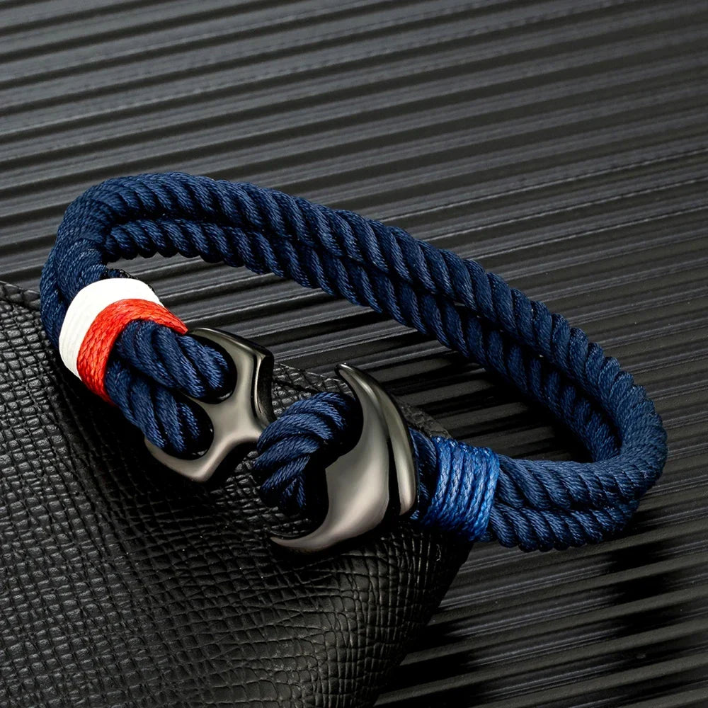 Pulsera doble ancla 