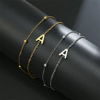 Double initial letter bracelet