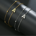Double initial letter bracelet