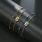 Double initial letter bracelet
