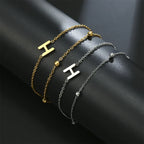 Double initial letter bracelet