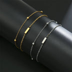 Double initial letter bracelet