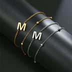 Double initial letter bracelet
