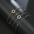 Double initial letter bracelet