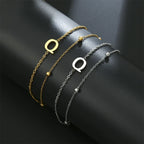 Double initial letter bracelet