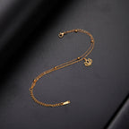 Lotus Flower Bracelet for Women Gold