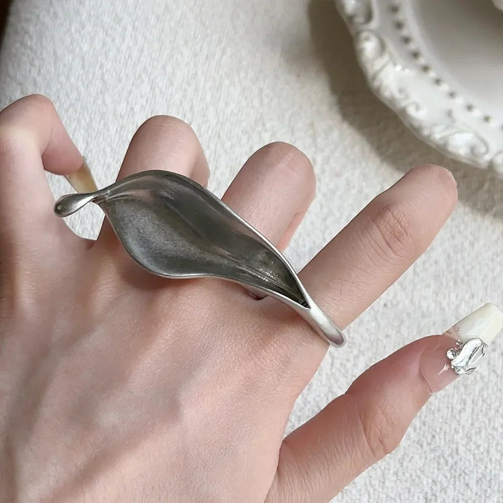 Bague Feuille de Lys argent