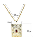 Collier long avec pendentif traditionnel arabe
