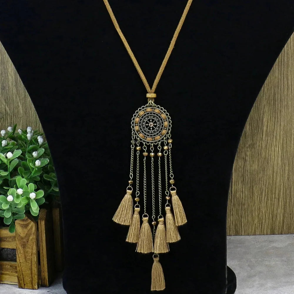 Collier Pendentif de Style Ethnique avec Franches style 2