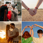 Lot de 2 Bracelets Nœud pour Couple