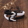 Set of 2 knot bracelets for couples