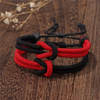 Set of 2 knot bracelets for couples