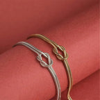 Lot de 2 Bracelets Noeuds Romantiques pour Couple d'Amis ou Duo