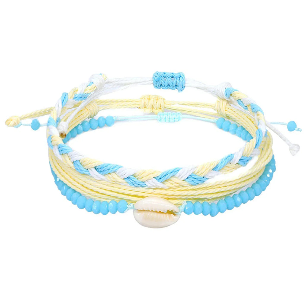 Set of 3 colorful Brazilian bracelets for women