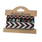 Set of 3 handmade ethnic-style Brazilian bracelets