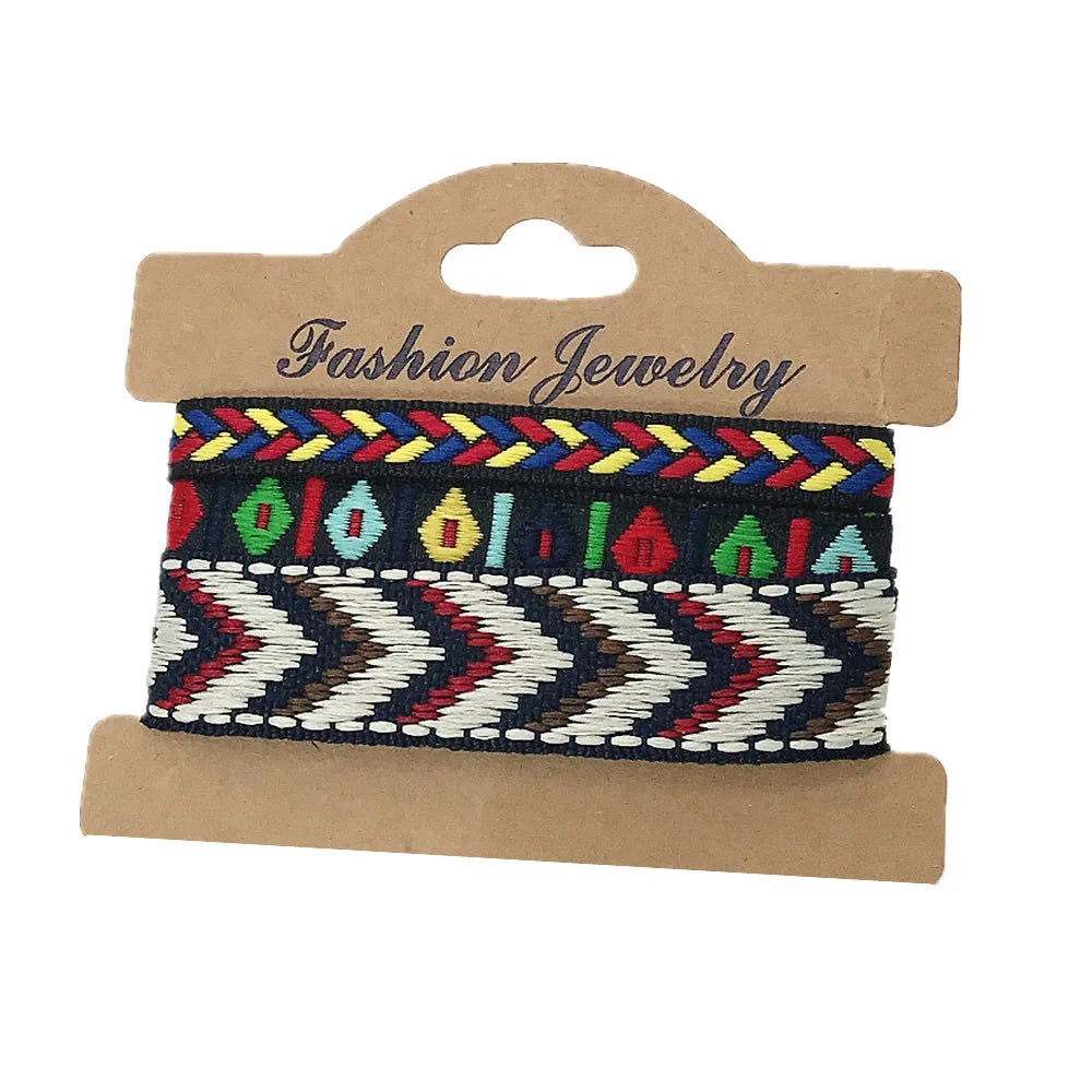 Set of 3 handmade ethnic-style Brazilian bracelets