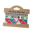 Set of 3 handmade ethnic-style Brazilian bracelets