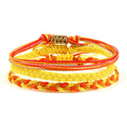Lot de 3 bracelets brésiliens tressés multicolores