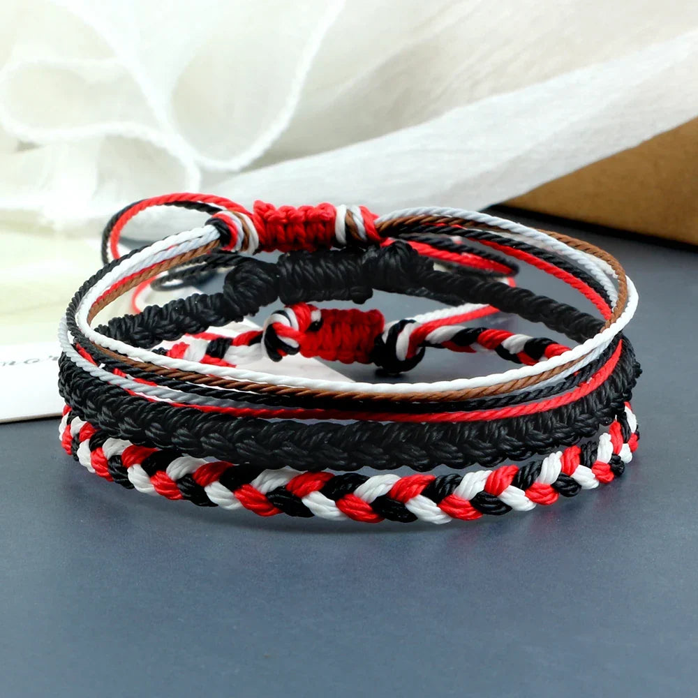 Set of 3 multicolored braided Brazilian bracelets
