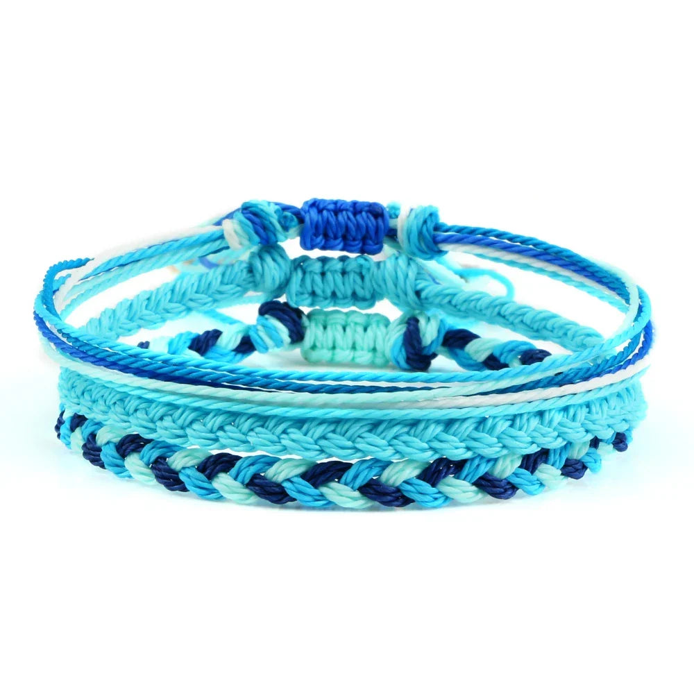 Set of 3 multicolored braided Brazilian bracelets
