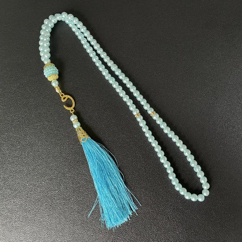 Misbaha 99 Beads - Islamic Prayer Rosary with Tassel
