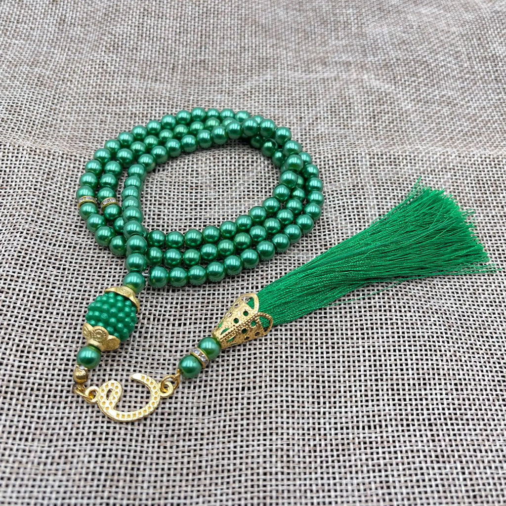 Misbaha 99 Beads - Islamic Prayer Rosary with Tassel