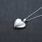 Silver Photo Locket Heart Pendant