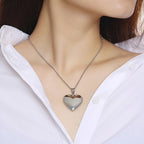 Silver Photo Locket Heart Pendant