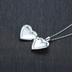 Silver Photo Locket Heart Pendant