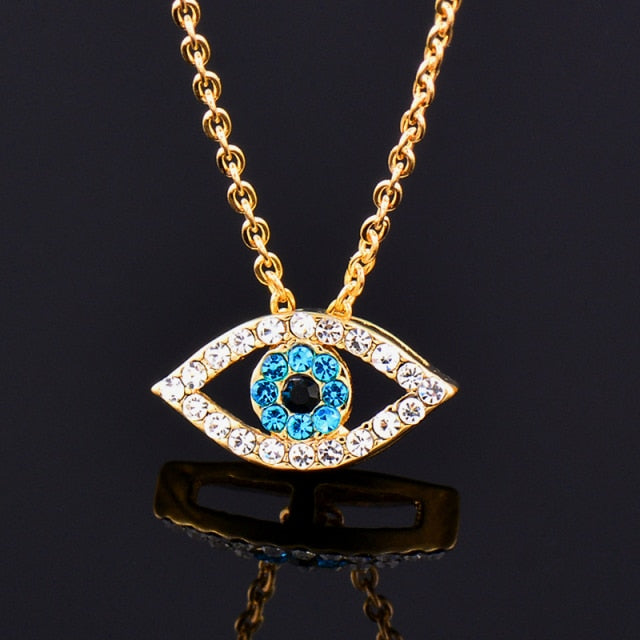 Colgante Ojo Azul oro