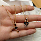 Colgante para pareja negro