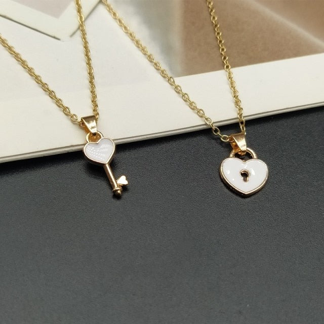 Colgante para pareja blanco