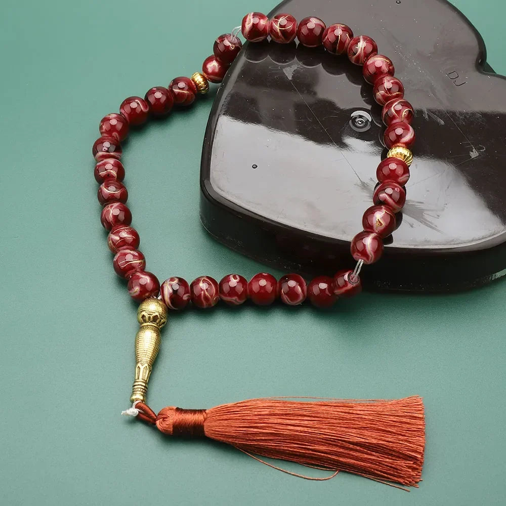 Long Tasbih 33 Beads - Muslim prayer rosary