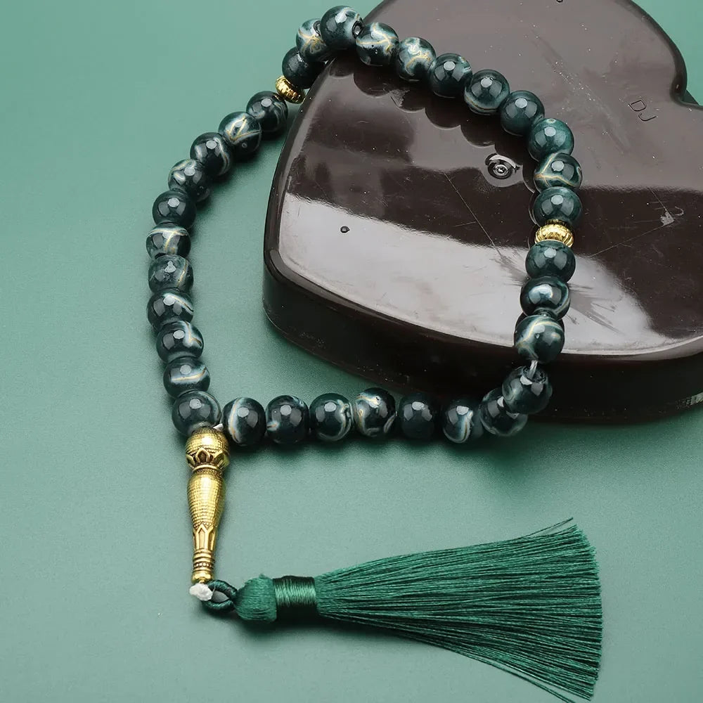 Long Tasbih 33 Beads - Muslim prayer rosary
